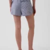 Pantalones cortos de pijama de gasa arrugada