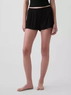 Pantalones cortos de pijama de modal acanalado, de tacto muy suave