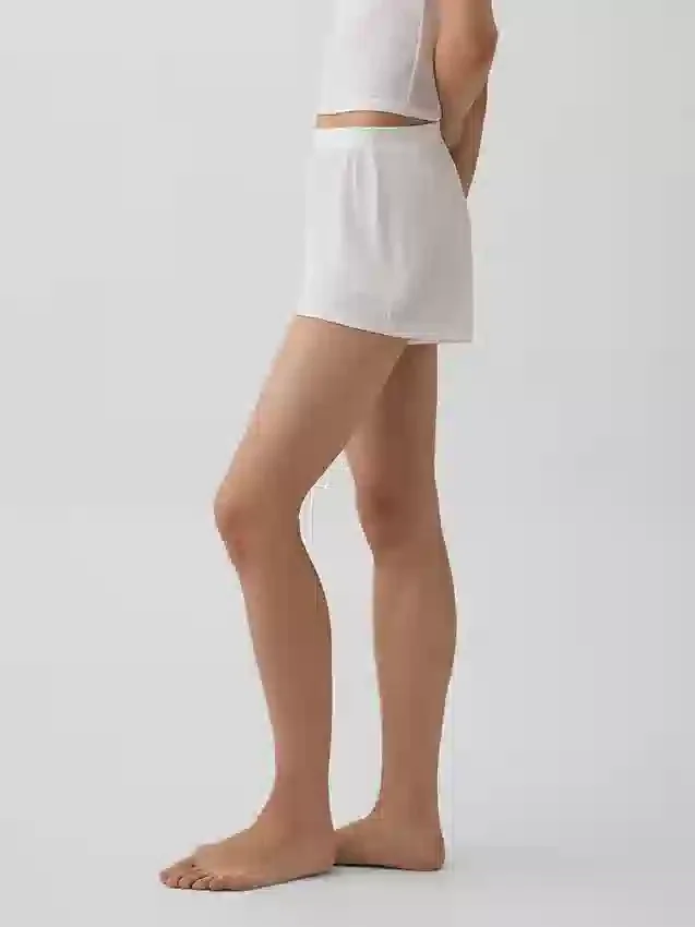 Pantalones cortos de pijama de modal acanalado, de tacto muy suave