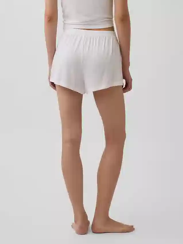 Pantalones cortos de pijama de modal acanalado, de tacto muy suave