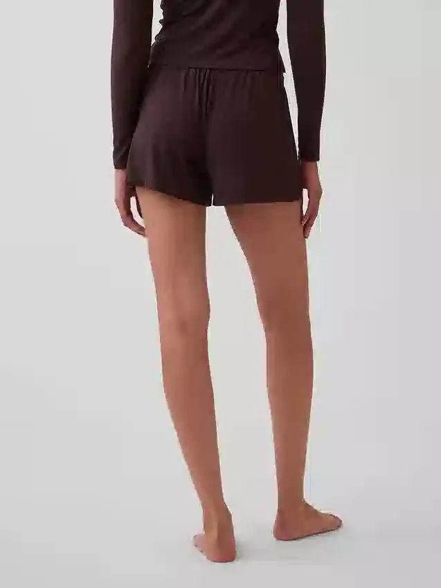 Pantalones cortos de pijama de modal acanalado, de tacto muy suave