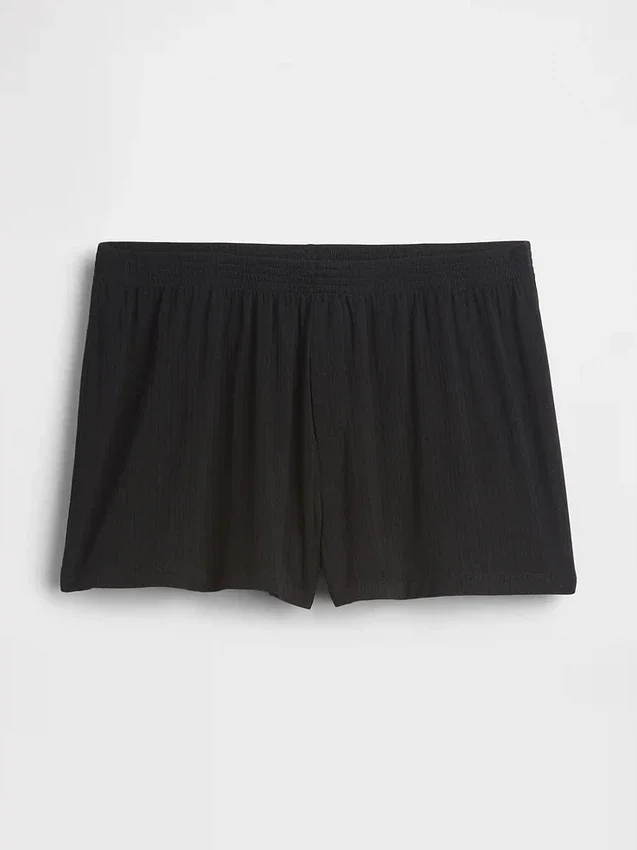 Pantalones cortos de pijama de modal acanalado, de tacto muy suave