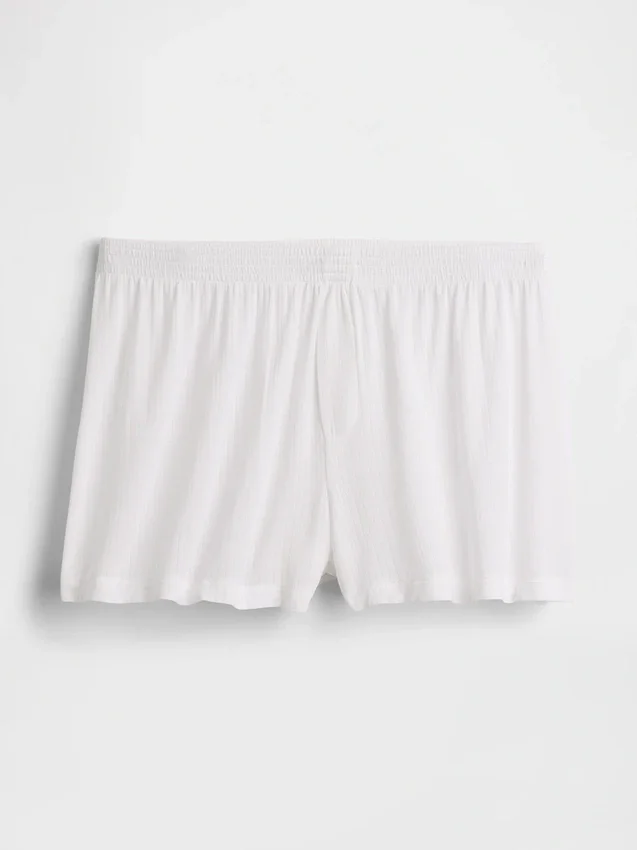 Pantalones cortos de pijama de modal acanalado, de tacto muy suave