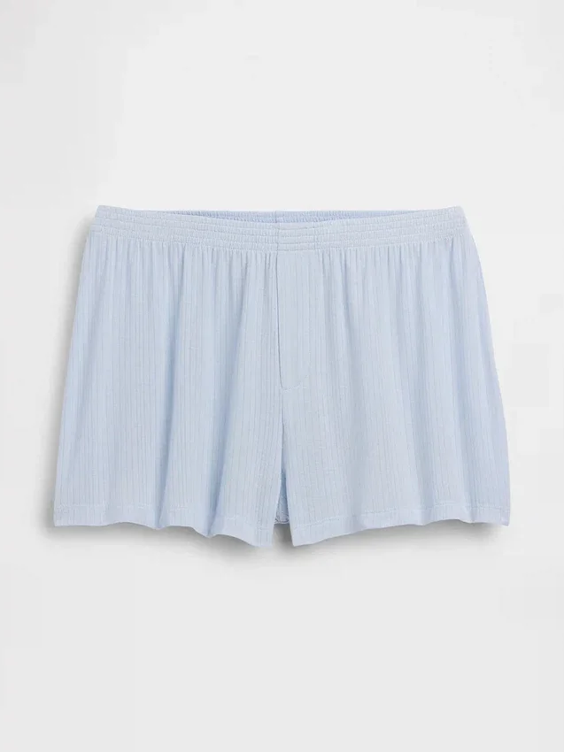 Pantalones cortos de pijama de modal acanalado, de tacto muy suave