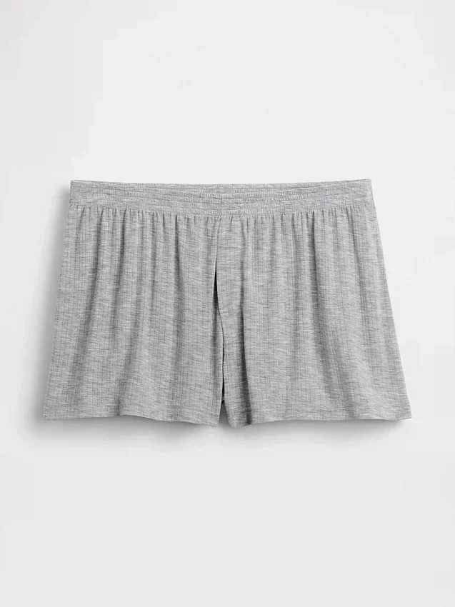 Pantalones cortos de pijama de modal acanalado, de tacto muy suave
