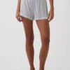 Pantalones cortos de pijama de modal supersuaves con ribete de encaje