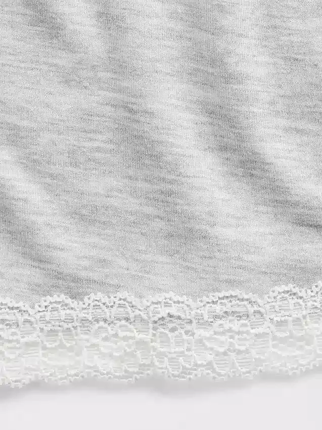 Pantalones cortos de pijama de modal supersuaves con ribete de encaje