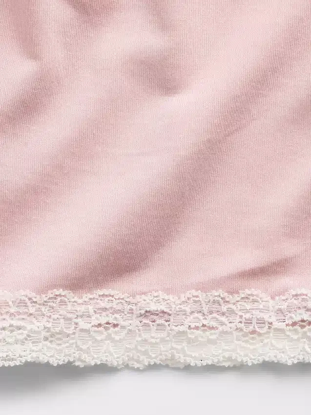 Pantalones cortos de pijama de modal supersuaves con ribete de encaje