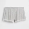 Pantalones cortos de pijama de modal supersuaves con ribete de encaje