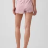 Pantalones cortos de pijama de punto pointelle con bajo ondulado