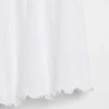 Pantalones cortos de pijama de punto pointelle con bajo ondulado