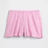 Pantalones cortos de pijama ligeros de punto CashSoft con diseño de corazones en punto Pointelle