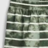Pantalones cortos de pijama para niños con rayas tie-dye reciclados