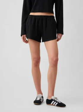 Pantalones cortos de punto con bajo en forma de delfín de 3″