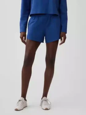 Pantalones cortos de punto con bajo en forma de delfín de 3″