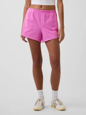 Pantalones cortos de punto con bajo en forma de delfín de 3″