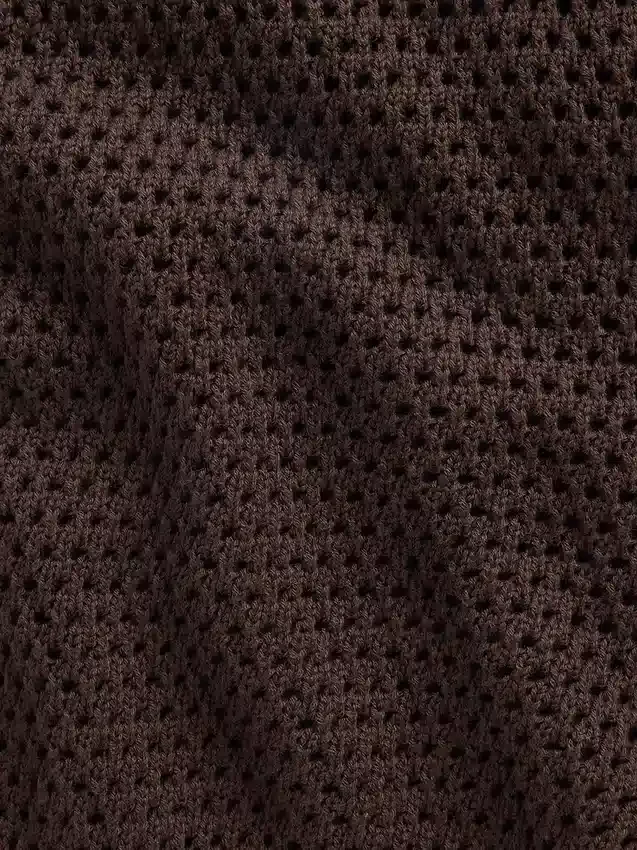 Pantalones cortos de punto de ganchillo 100 % algodón