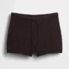 Pantalones cortos de punto de ganchillo 100 % algodón