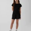 Pantalones cortos de running de secado rápido con bajo de mariposa para niños