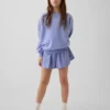 Pantalones cortos de running de secado rápido con bajo de mariposa para niños
