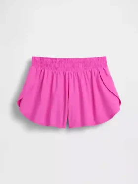 Pantalones cortos de running de secado rápido con bajo de mariposa para niños