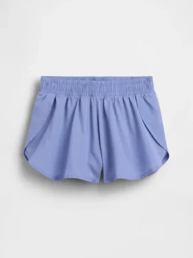 Pantalones cortos de running de secado rápido con bajo de mariposa para niños