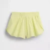 Pantalones cortos de running de secado rápido con bajo de mariposa para niños