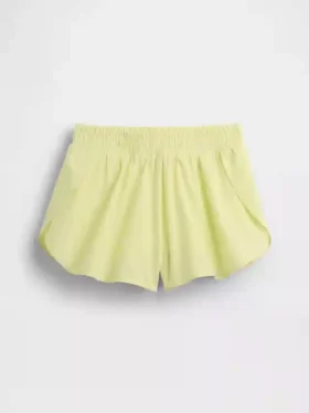 Pantalones cortos de running de secado rápido con bajo de mariposa para niños