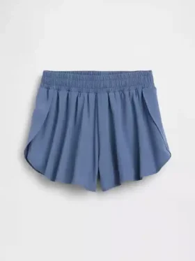Pantalones cortos de running de secado rápido con bajo de mariposa para niños