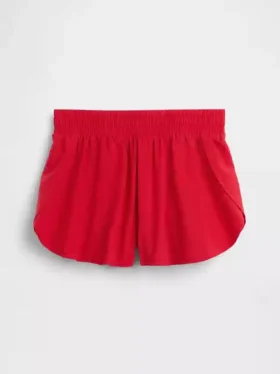 Pantalones cortos de running de secado rápido con bajo de mariposa para niños