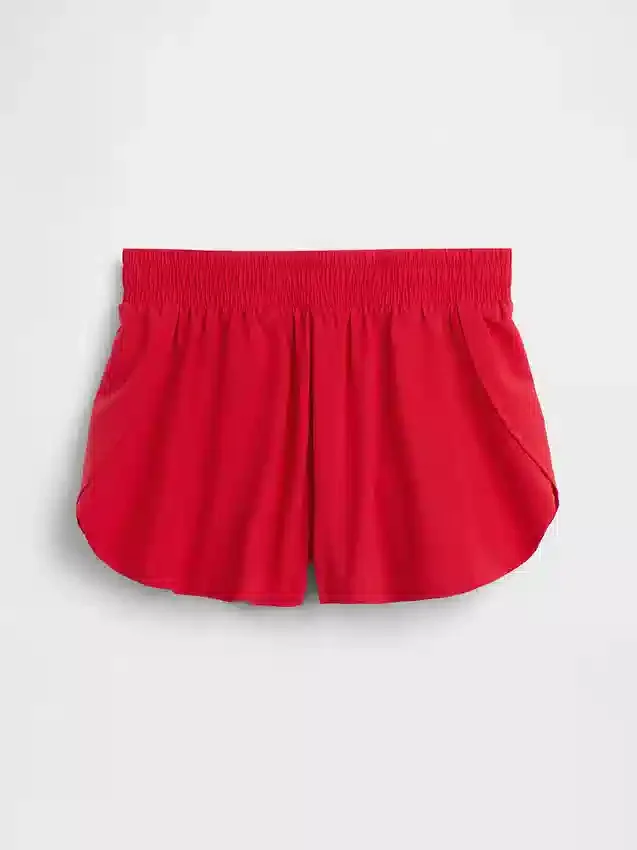 Pantalones cortos de running de secado rápido con bajo de mariposa para niños