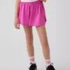Pantalones cortos de running de secado rápido con bajo de mariposa para niños