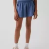 Pantalones cortos de running de secado rápido con bajo de mariposa para niños