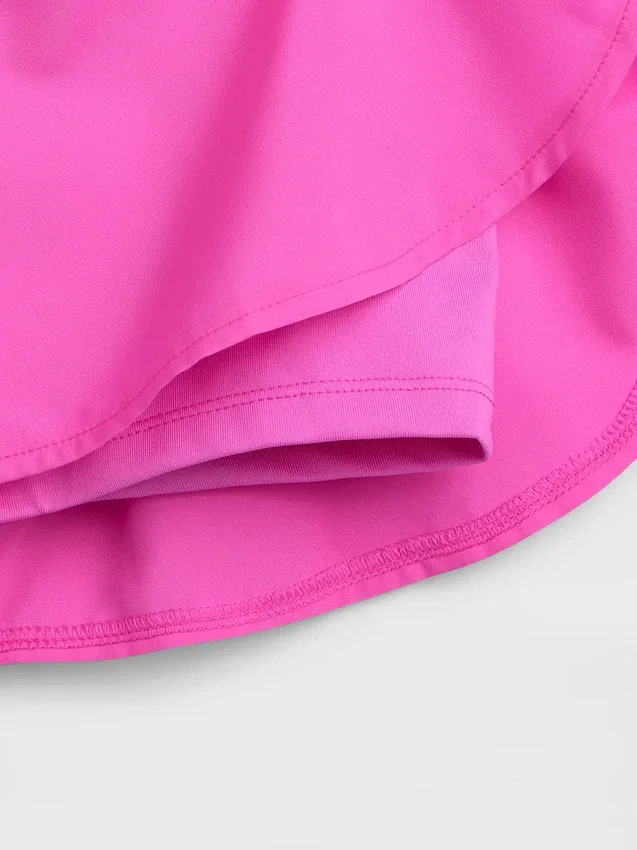 Pantalones cortos de running de secado rápido con bajo de mariposa para niños
