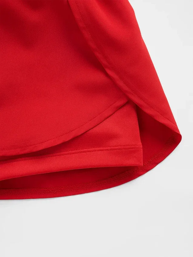 Pantalones cortos de running de secado rápido con bajo de mariposa para niños