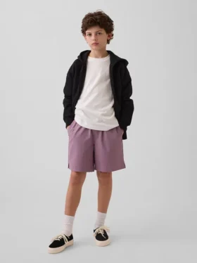 Pantalones cortos de secado rápido de corte holgado para niños