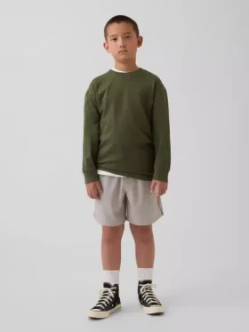 Pantalones cortos de secado rápido de corte holgado para niños