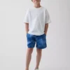 Pantalones cortos de secado rápido de corte holgado para niños