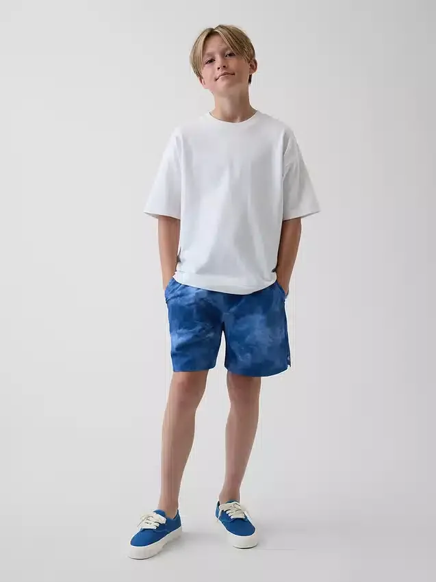 Pantalones cortos de secado rápido de corte holgado para niños