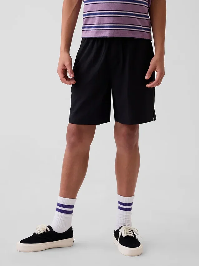Pantalones cortos de secado rápido de corte holgado para niños