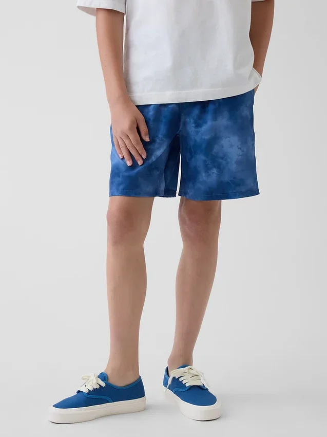 Pantalones cortos de secado rápido de corte holgado para niños