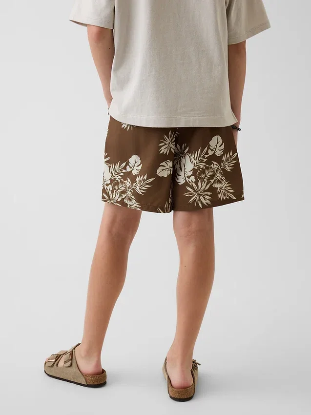 Pantalones cortos de secado rápido de corte holgado para niños