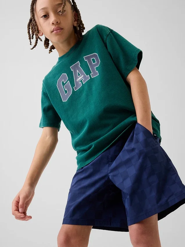Pantalones cortos de secado rápido de corte holgado para niños