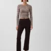 Pantalones cortos de talle alto de punto doble