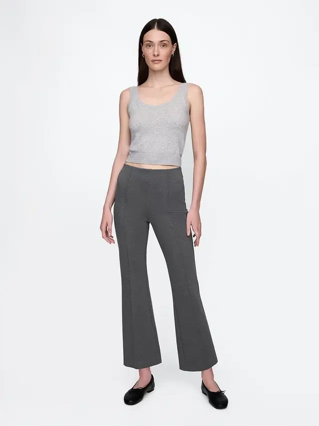 Pantalones cortos de talle alto de punto doble