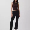 Pantalones cortos de talle alto de punto doble