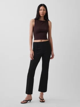 Pantalones cortos de talle alto de punto doble