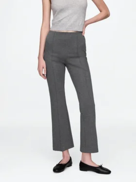 Pantalones cortos de talle alto de punto doble