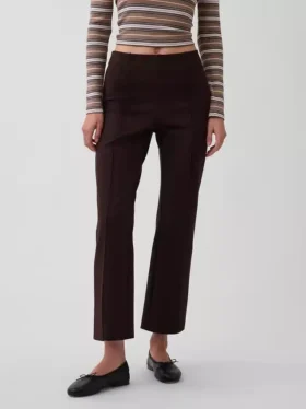 Pantalones cortos de talle alto de punto doble