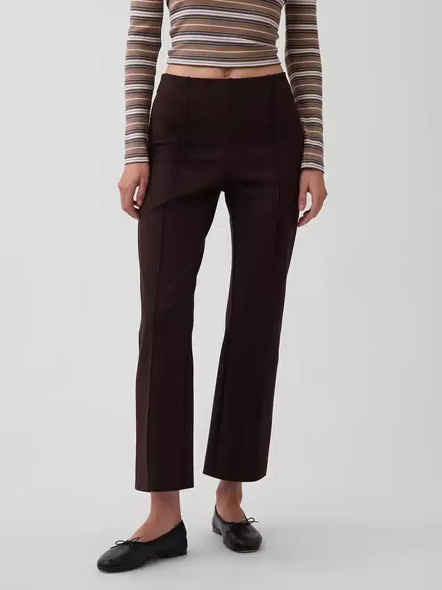 Pantalones cortos de talle alto de punto doble